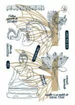 Tampons transparents A6 - bouddha assis