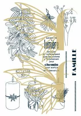 Tampons transparents A6 - bougies d�cor�es