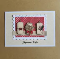 Tampons transparents A6 - bougies décorées