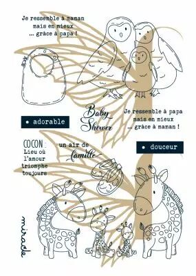 Tampons transparents A6 - cocon
