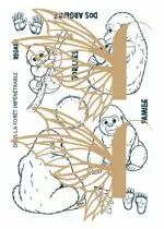 Tampons transparents A6 - Famille de gorilles