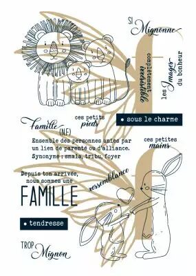 Tampons transparents A6 - famille