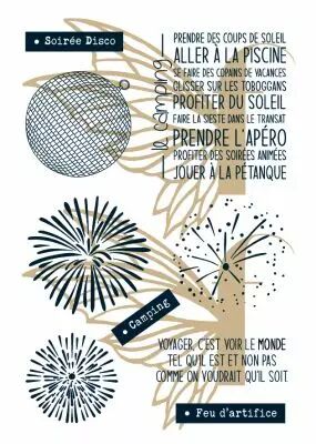 Tampons transparents A6 - feu d\'artifice