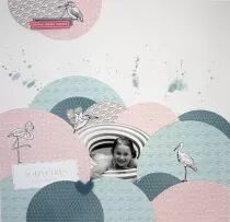 Tampons transparents A6 - flamants rose