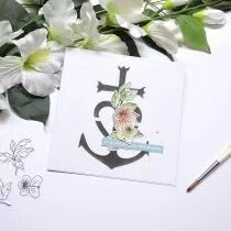 Tampons transparents A6 - flamants rose