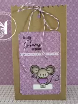 Tampons transparents A6 - la petite souris est passée