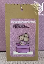 Tampons transparents A6 - la petite souris est passée