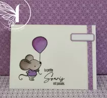 Tampons transparents A6 - la petite souris est passée