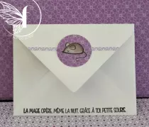 Tampons transparents A6 - la petite souris est passée