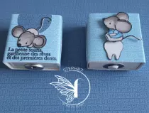 Tampons transparents A6 - la petite souris est passée