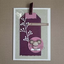 Tampons transparents A6 - la petite souris est passée