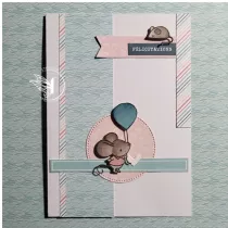 Tampons transparents A6 - la petite souris est pass&eacute;e