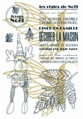 Tampons transparents A6 - les r�gles de noel