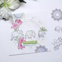 Tampons transparents A6 - les singes