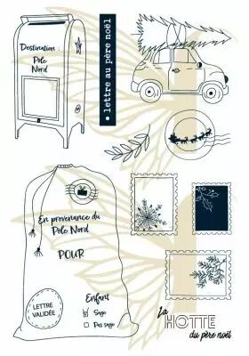 Tampons transparents A6 - lettre au p�re no�l