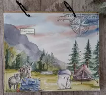 Tampons transparents A6 - marmotte