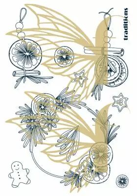 Tampons transparents A6 - oranges s�ch�es