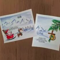 Tampons transparents A6 - pere noel