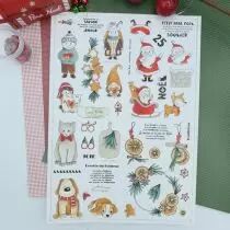 Tampons transparents A6 - pere noel