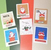 Tampons transparents A6 - pere noel