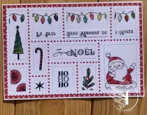 Tampons transparents A6 - pere noel