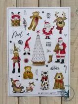 Tampons transparents A6 - pere noel