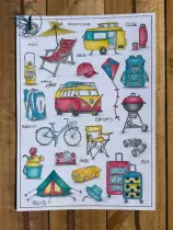 Tampons transparents A6 - randonnée