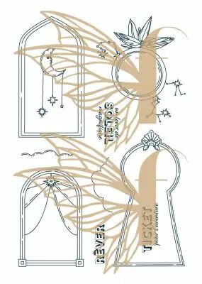 Tampons transparents A6 - Ticket pour l\'aventure