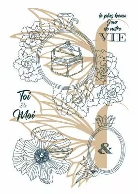 Tampons transparents A6 - toi & moi