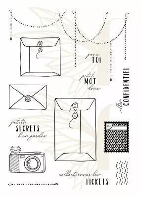 TAMPONS TRANSPARENTS A6 ENVELOPPES