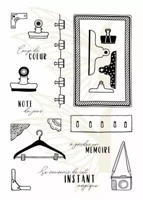 TAMPONS TRANSPARENTS A6 PINCES