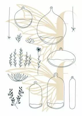TAMPONS TRANSPARENTS A6 TERRARIUM SUSPENDU