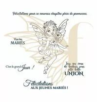 Tampons transparents A7 - F&eacute;e des cartes de mariage