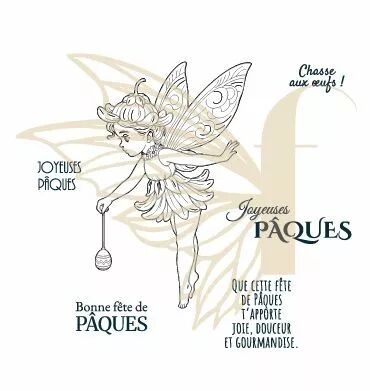 Tampons transparents A7 - F�e des cartes de p�ques