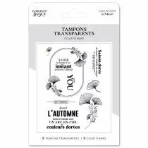 Tampons transparents AUTOMNE DORÉ