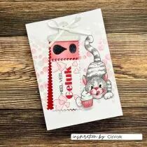 Tampons transparents Chien et chat gâteaux