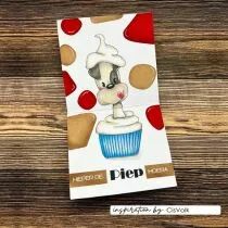 Tampons transparents Chien et chat gâteaux