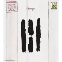  Tampons Transparents coups de pinceaux 4pcs