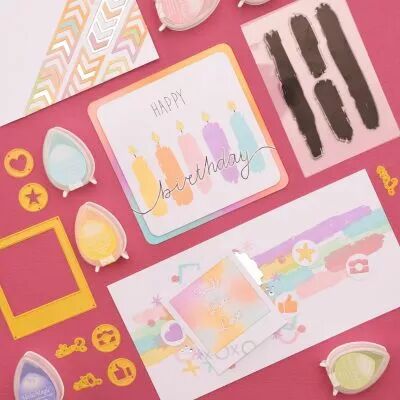  Tampons Transparents coups de pinceaux 4pcs