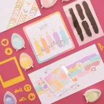  Tampons Transparents coups de pinceaux 4pcs