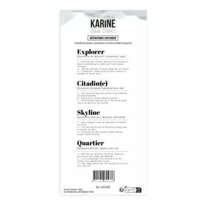 Tampons transparents D�finitions Explorer Urban Stories