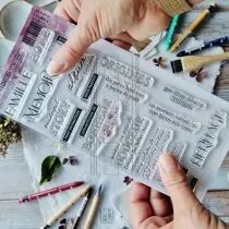 TAMPONS TRANSPARENTS DL FAM111 MOTS FAMILLE