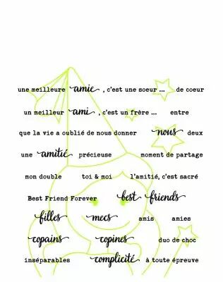TAMPONS TRANSPARENTS PHRASES AMITIE