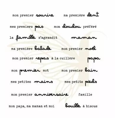TAMPONS TRANSPARENTS PHRASES UN AIR DE NAISSANCE