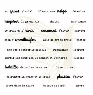 TAMPONS TRANSPARENTS PHRASES UN AIR HIVERNAL