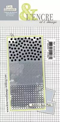 Texture caoutchouc non mont�e - Addict aux Pois - L\'Encre et l\'Image