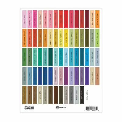 Tim Holtz Distress Mini Ink Pad Label Sheets black