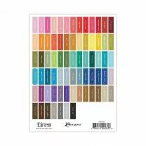 Tim Holtz Distress Mini Ink Pad Label Sheets white