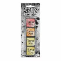 Tim Holtz Distress Mini Oxide Ink Pads 4/Pkg - Kit 14 orange / jaune