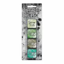 Tim Holtz Distress Mini Oxide Ink Pads 4/Pkg - Kit 15 vert